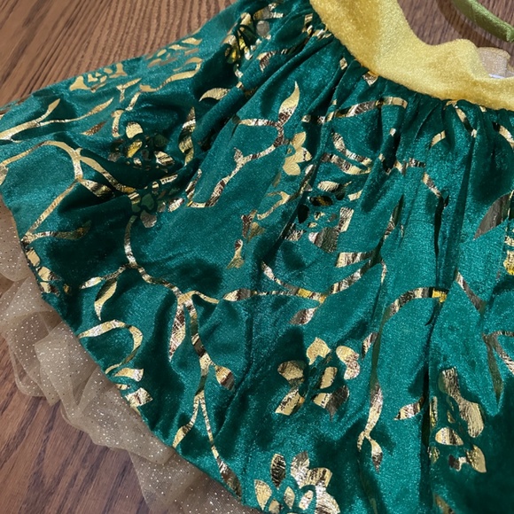SHREK Princess Fiona Green Gold Holiday 2 Piece Skirt and Ear Set Women Size XS - Picture 2 of 5